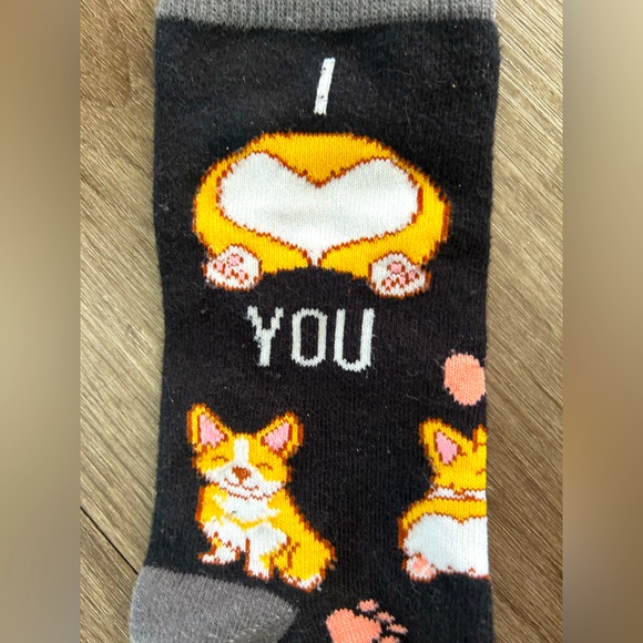 Sock Harbor “I ♥️ You” Corgi Socks. - Picture 3 of 3